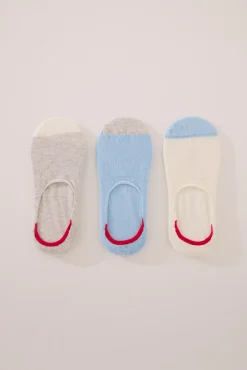 Pack 3 calcetines invisibles doble color