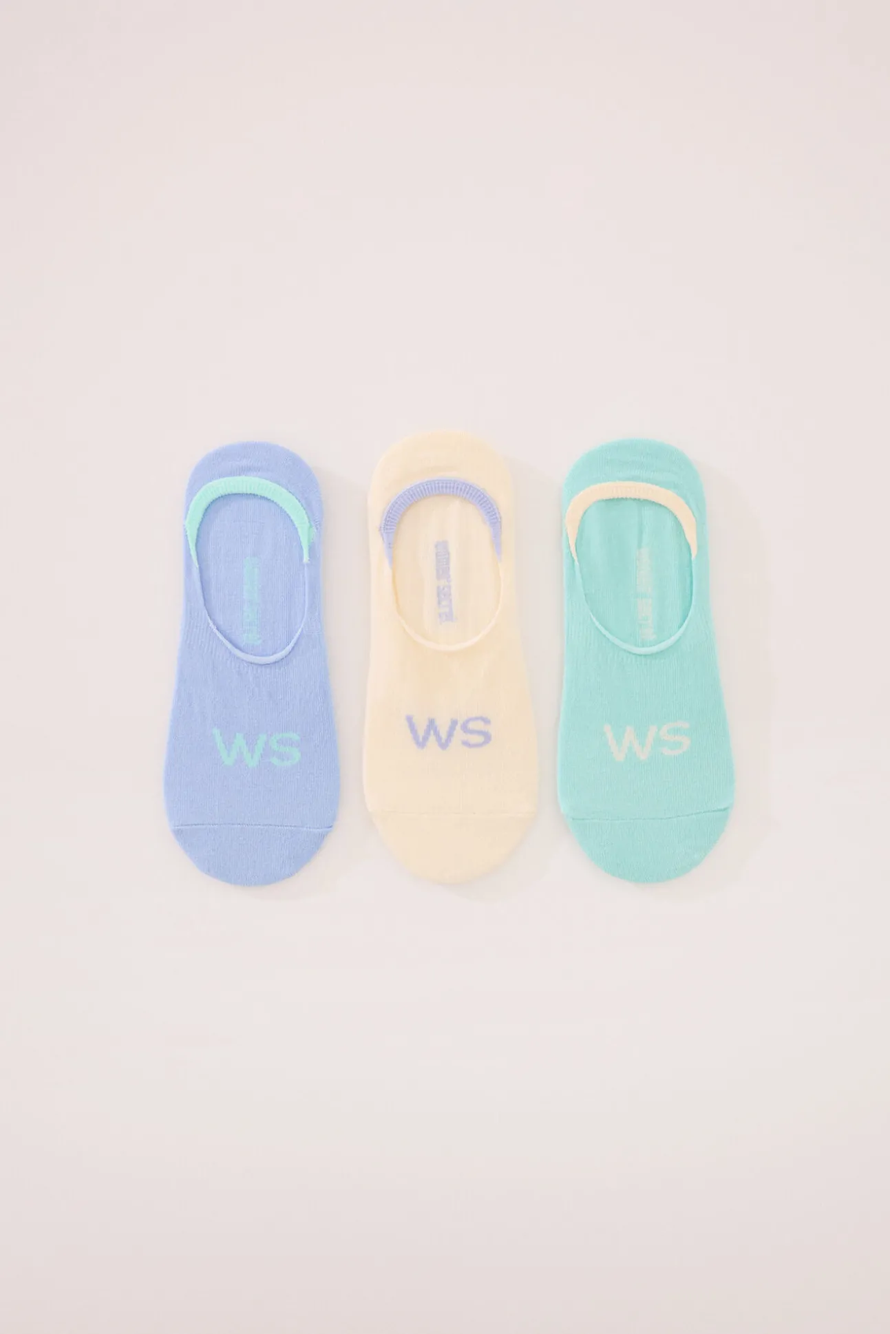 Pack 3 calcetines invisibles algodón WS