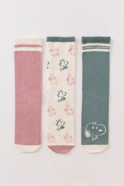Pack 3 calcetines largos Snoopy