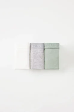 Pack 3 tangas algodón logo