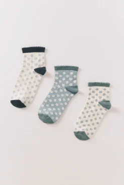 Pack calcetines largos flores