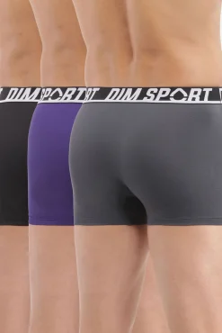 Pack de 3 boxers de deporte de microfibra con malla transpirable DIM
