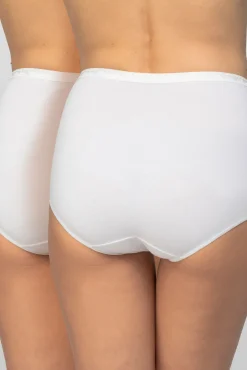 Pack de 2 bragas altas de algodón orgánico
