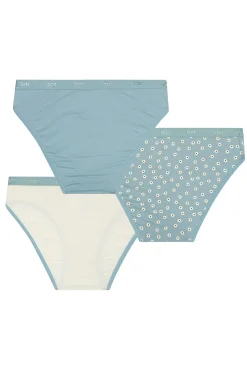 Pack de 3 bragas de niña estampadas con cintura elástica