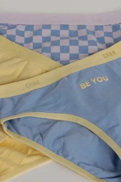 Pack de 3 bragas de niña estampadas con cintura elástica