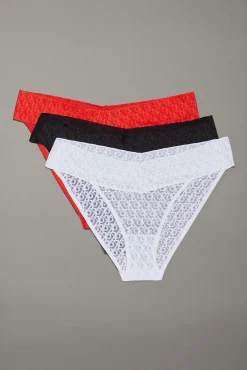 Pack de 3 bragas encaje