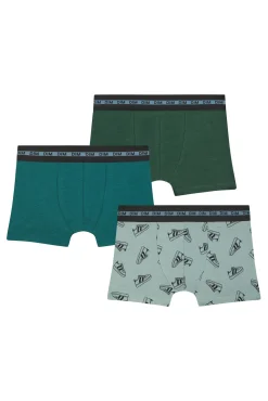 Pack de 3 bóxer de niño estampados con cintura elástica