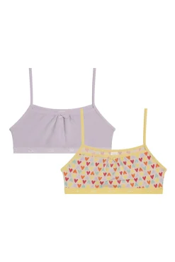 Pack de 2 Tops de niña estampados