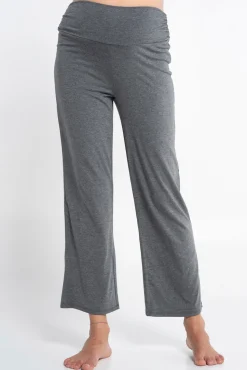 Pantalón básico maternity ancho de punto