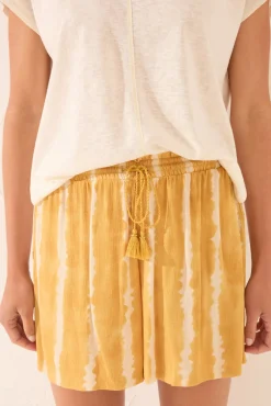 Pantalón corto estampado tye-dye