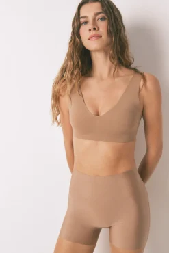 Pantalón corto interior clean cut beige
