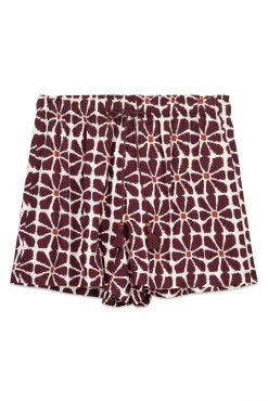 Pantalón corto viscosa estampado flores