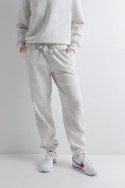 Pantalón jogger felpa algodón gris oscuro