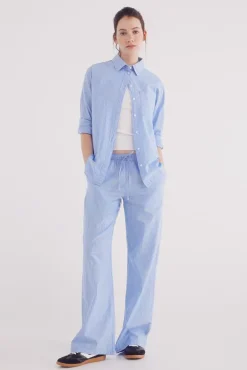 Pantalón jogger popelín