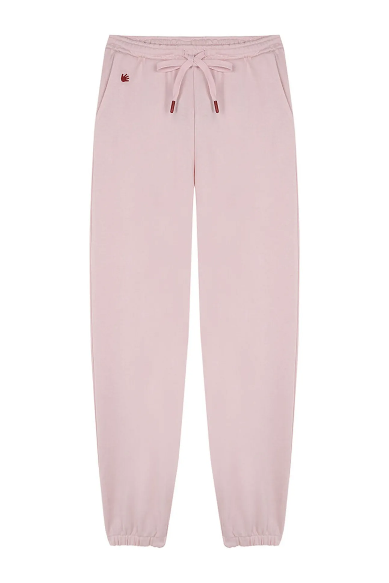 Pantalón largo jogger felpa rosa