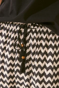 Pantalón largo viscosa estampado ikat