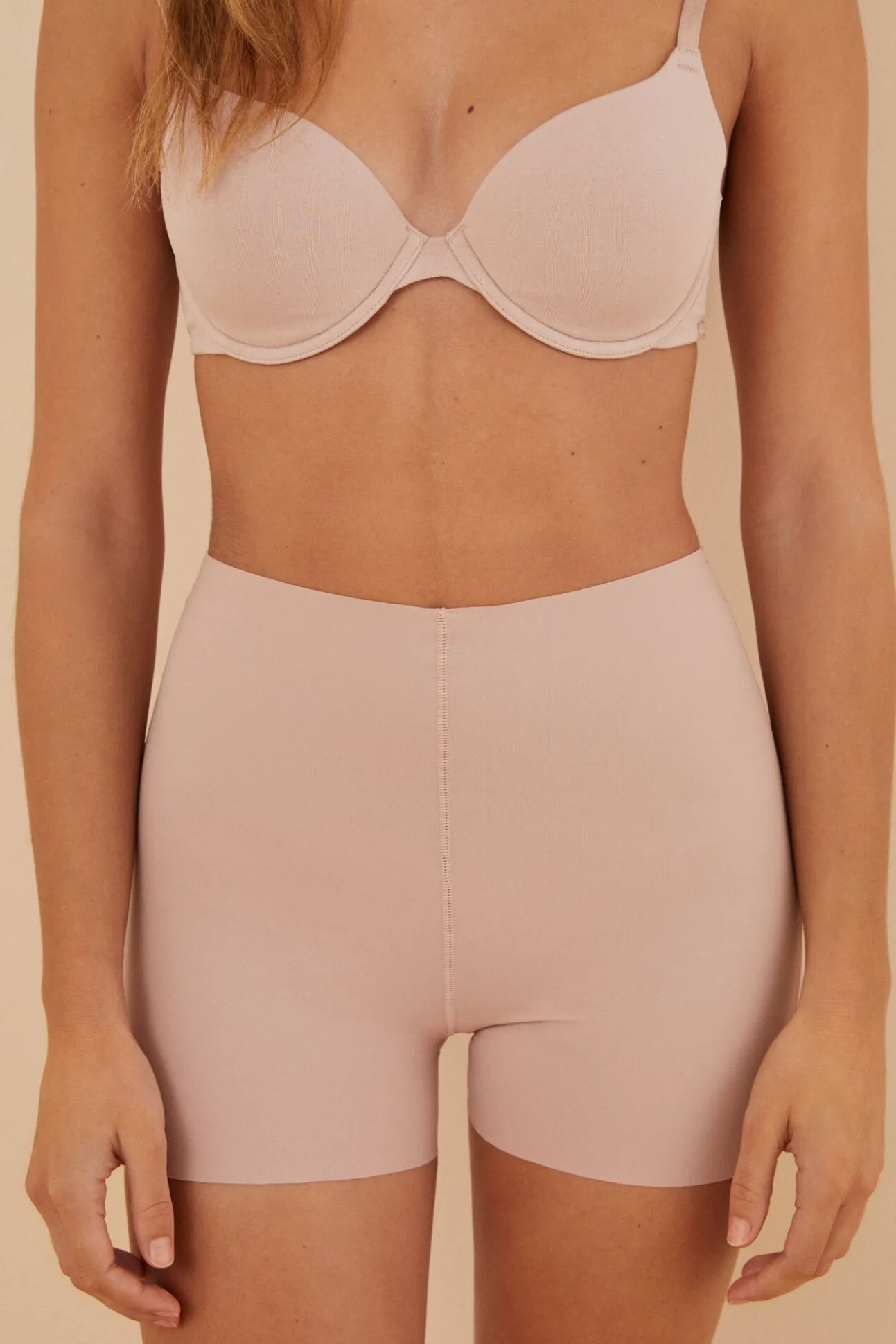 Pantalón moldeador culotte nude