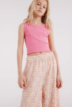 Pantalon estampado fluido niña