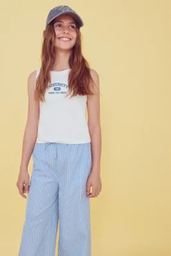 Pantalon pijamero rayas niña