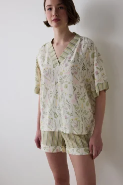 Pantalones de pijama cortos rayas