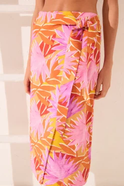 Pareo midi textura tropical