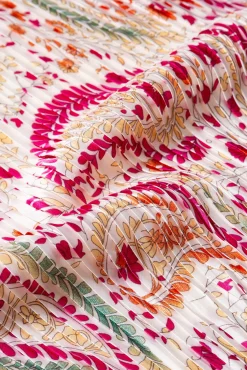 Pañuelo estampado plisado