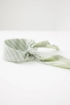 Pañuelo para cuello rayas verde