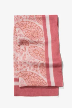 Pañuelo semitransparente con estampado paisley