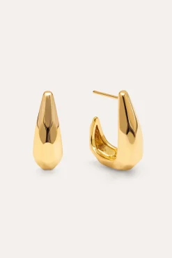 Pendientes Aro Espresso Baño Oro