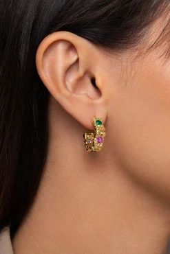 Pendientes Aro Sand Colors Baño Oro