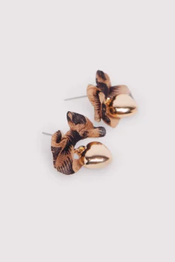 Pendientes lazos corazones
