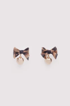 Pendientes lazos corazones