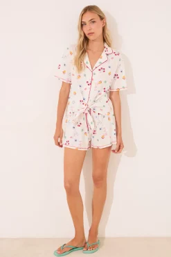 Pijama camisero corto 100% algodón Moomin