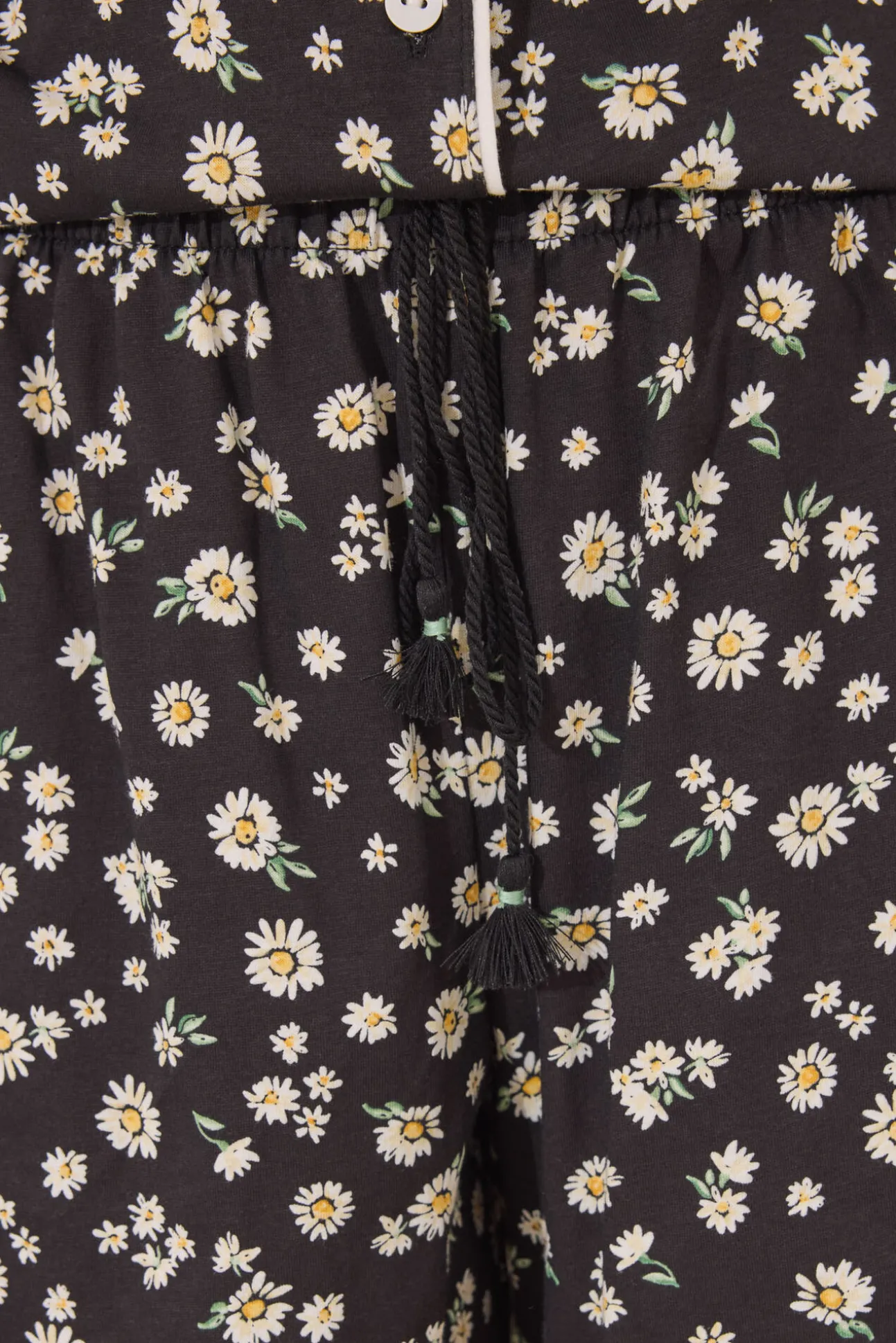Pijama camisero corto 100% algodón flores