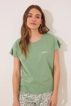 Pijama Capri 100% algodón verde