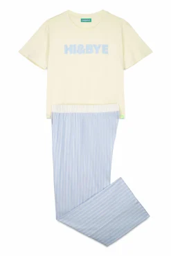 Pijama combinado amarillo