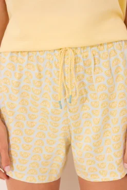 Pijama corto 100% algodón limones Snoopy