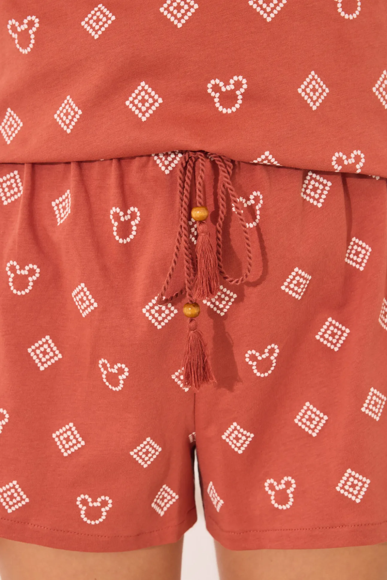Pijama corto 100% algodón Mickey Mouse