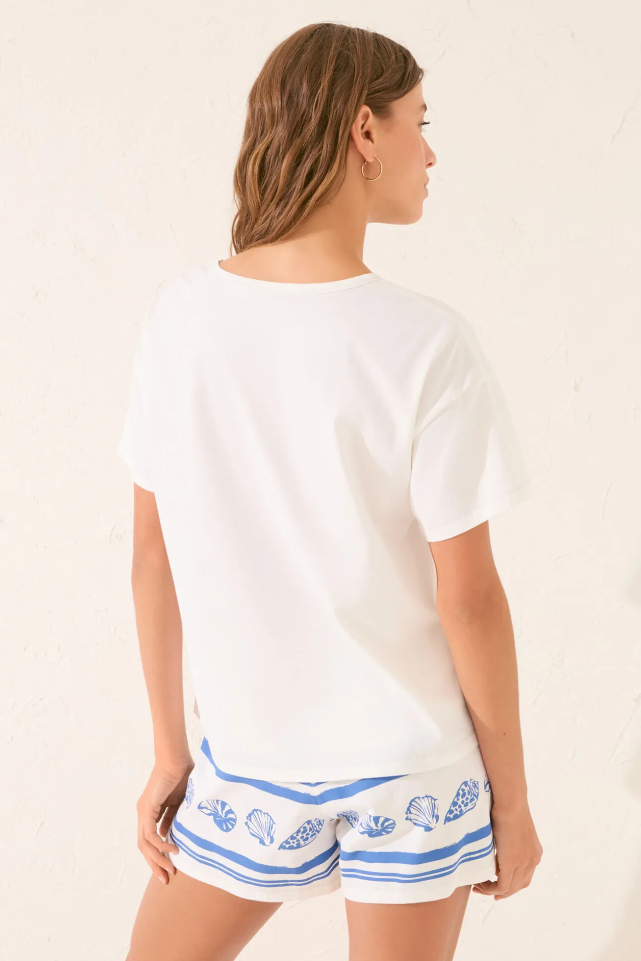 Pijama corto blanco Mafalda