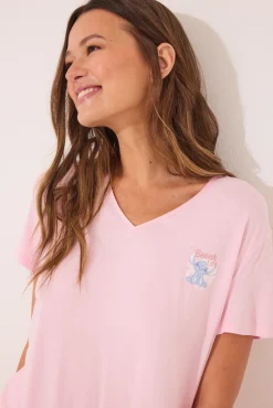 Pijama corto rosa Lilo y Stitch