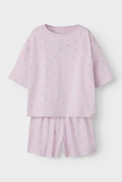 Pijama de manga corta print corazones