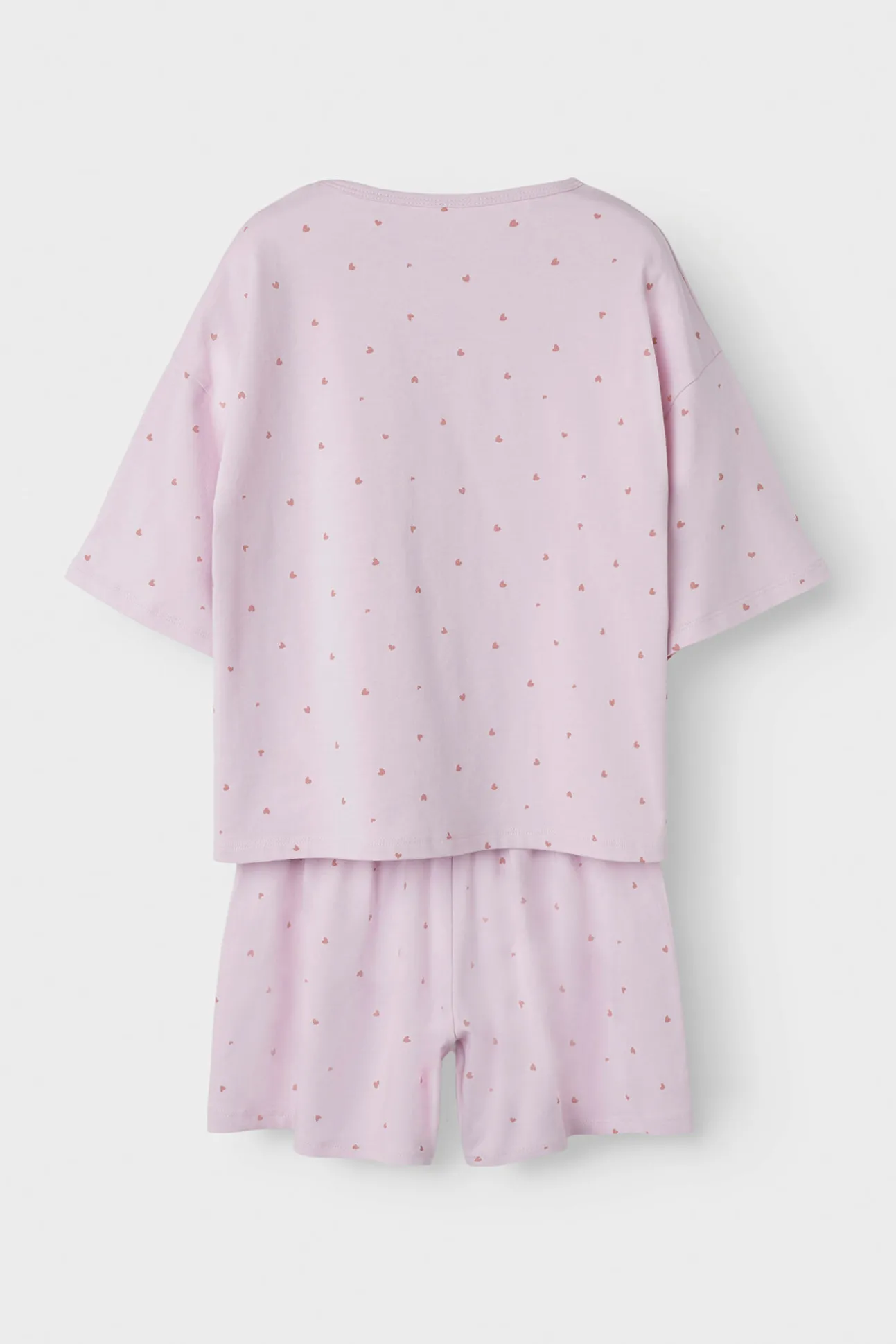 Pijama de manga corta print corazones