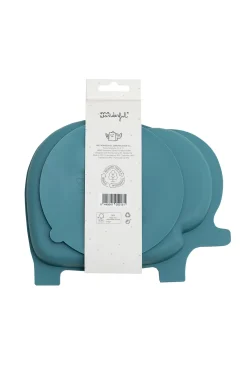 Plato para bebés 100 % con base adherente