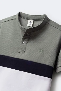Polo block color niño
