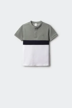 Polo block color niño