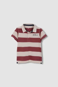 Polo estampado golf rosa