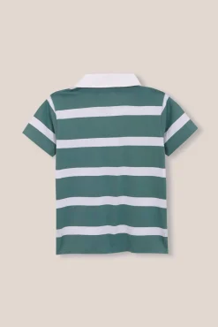 Polo rayas azul claro