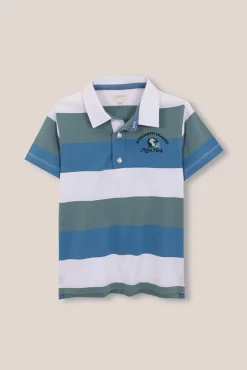 Polo rayas blanco