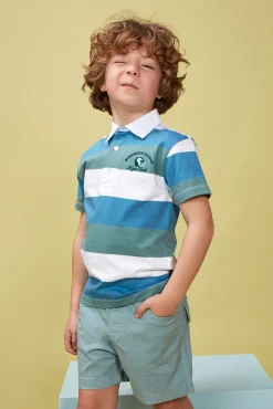 Polo rayas blanco