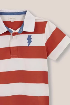 Polo rayas blanco
